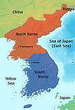 map of korea