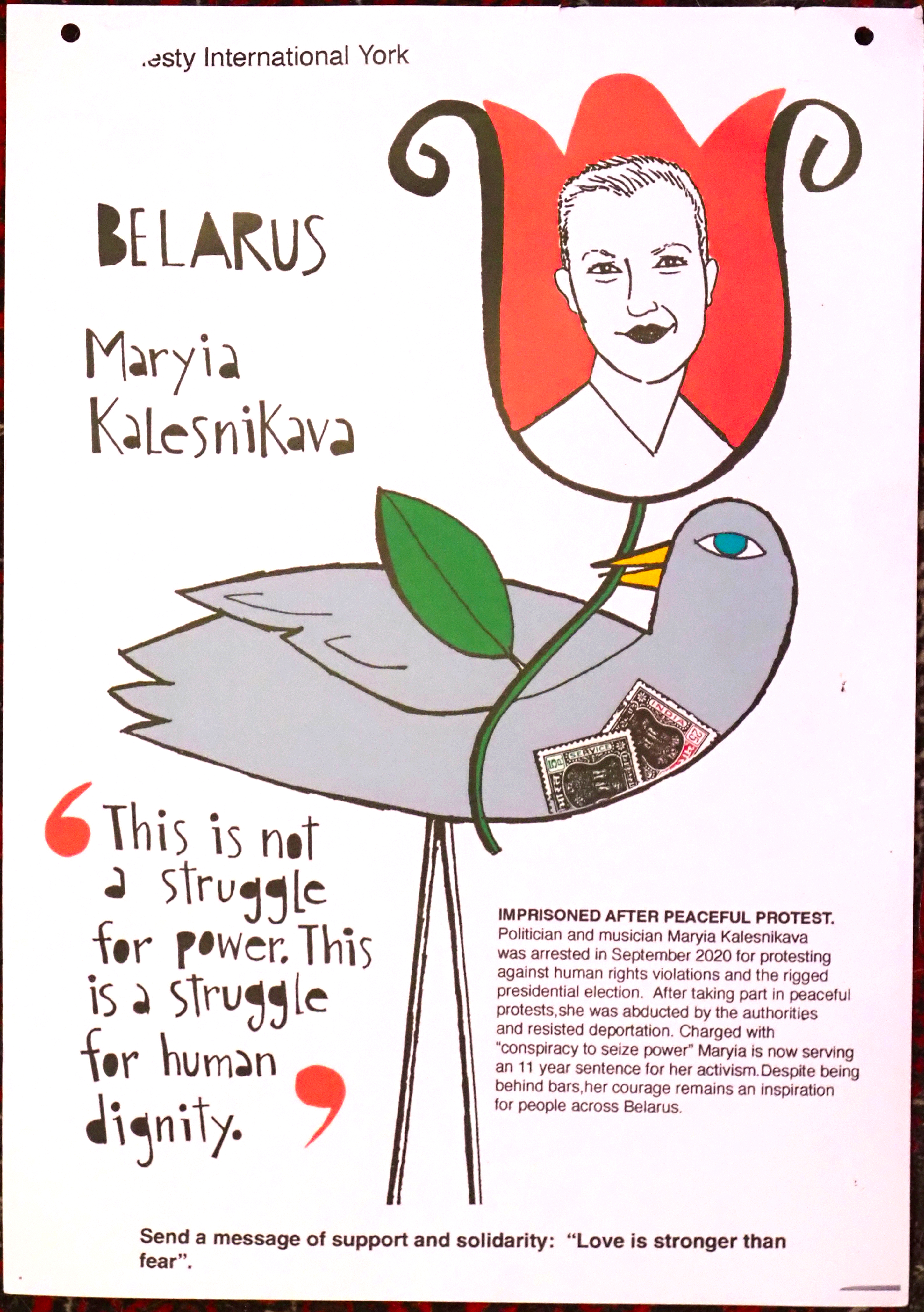 maryia campaign poster