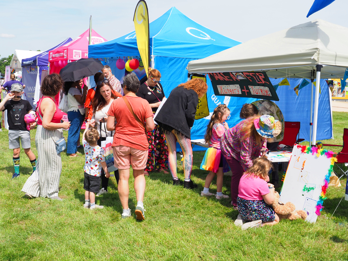the stall at Pride, York 2026