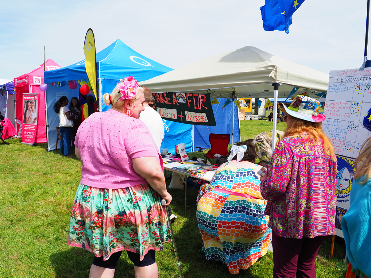 the stall at Pride, York 2026