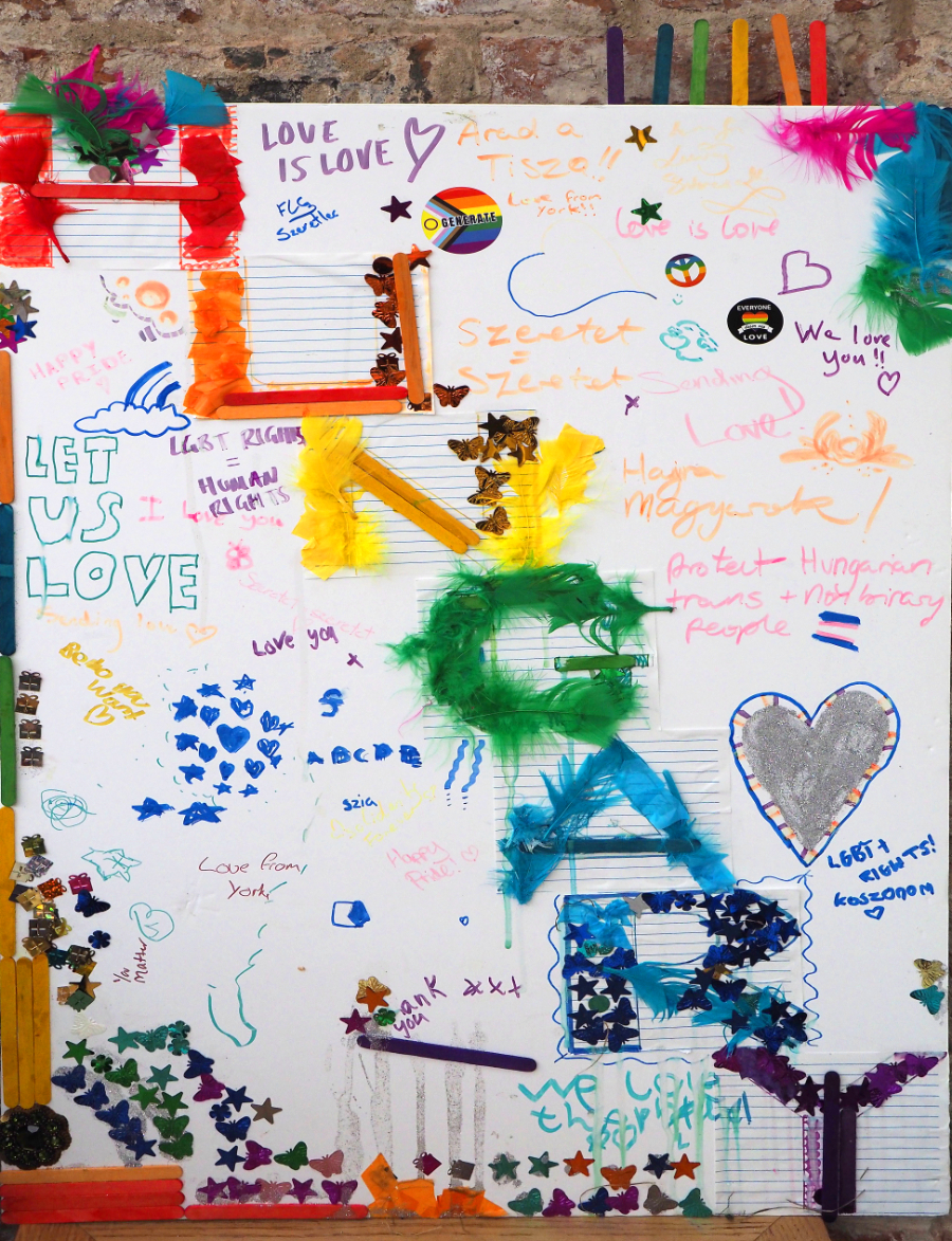 the stall at Pride, York 2026