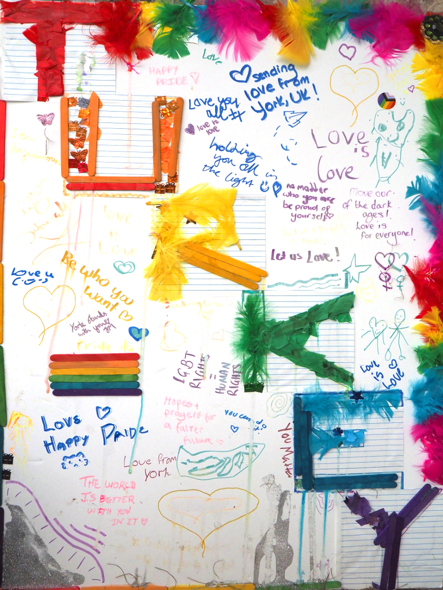 the stall at Pride, York 2026