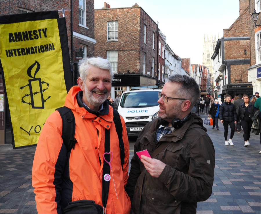 small demo in York